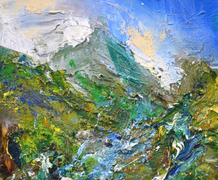 'Below The Peak, Mountain Stream' by artist Matthew Bourne